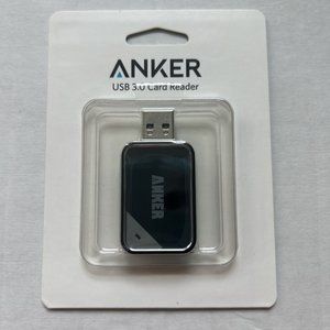 NEW Micro SD Anker USB 3.0 Memory Card Reader AR200 SDXC SDHC SD in BLACK-2 slot
